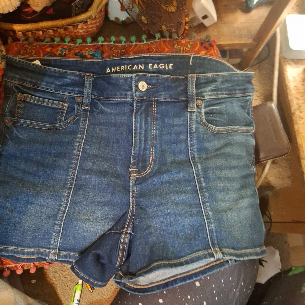 American Eagle Outfitters Women's Blue Denim Shorts